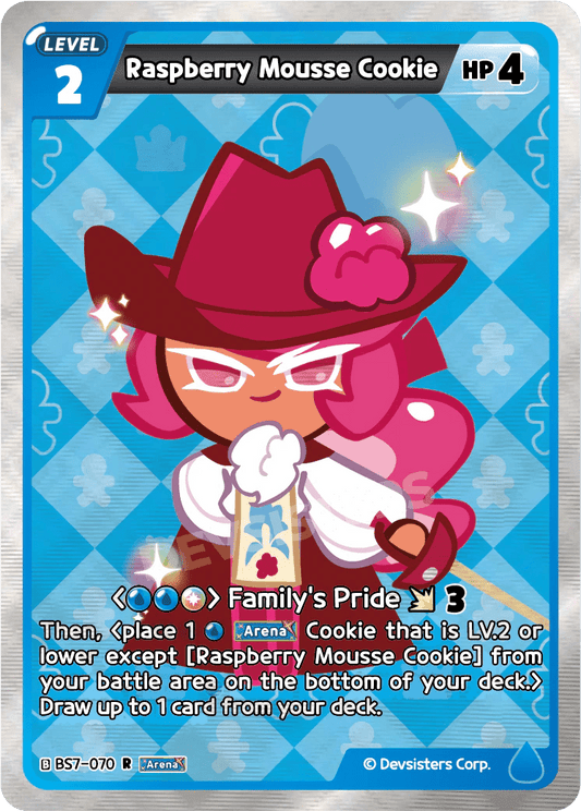 Raspberry Mousse Cookie - [BS7 - 070] (Arena of Glory - R) Near Mint - Nick Nack's Full Frontal Attack