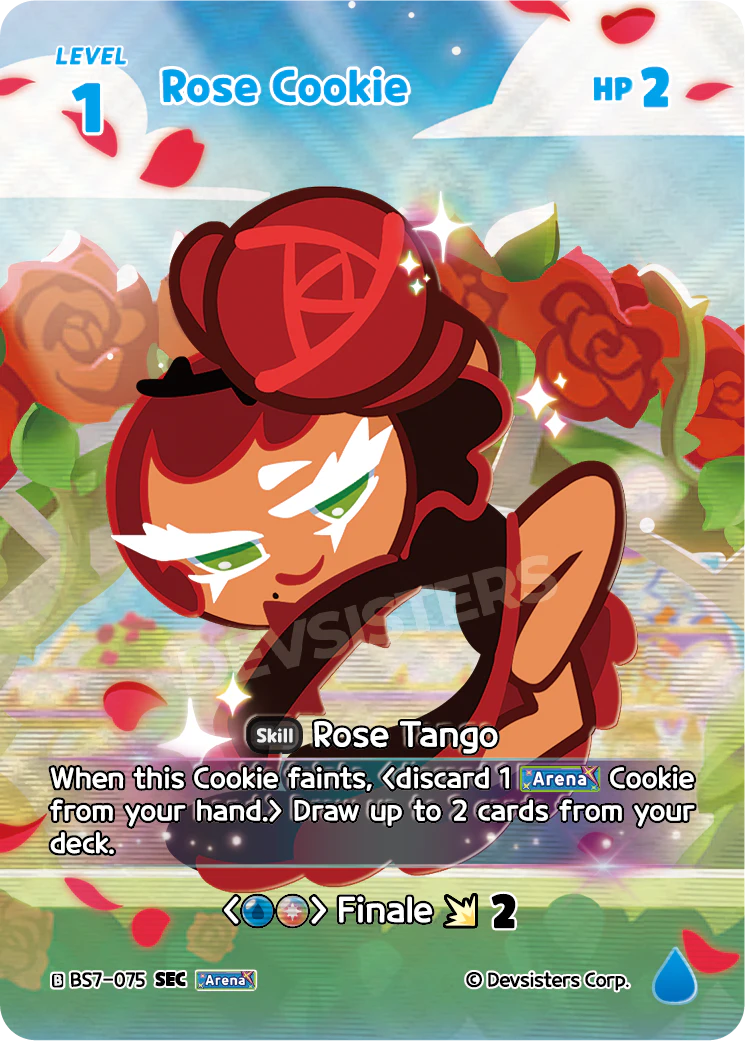 Rose Cookie - [BS7 - 075] (Arena of Glory - SEC) Near Mint - Nick Nack's Full Frontal Attack