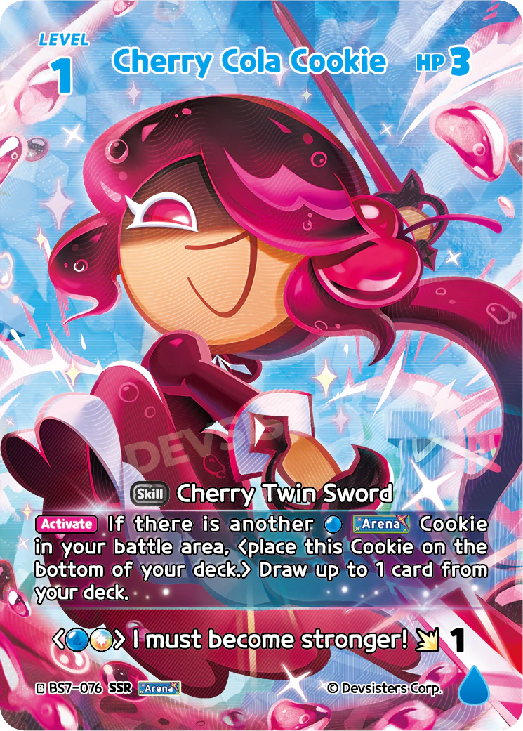 Cherry Cola Cookie - [BS7 - 076] (Arena of Glory - SSR) Near Mint - Nick Nack's Full Frontal Attack