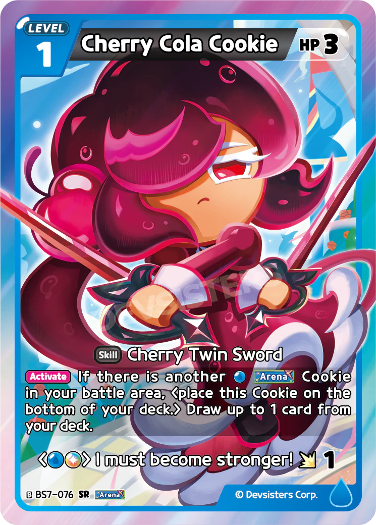 Cherry Cola Cookie - [BS7 - 076] (Arena of Glory - SR) Near Mint - Nick Nack's Full Frontal Attack