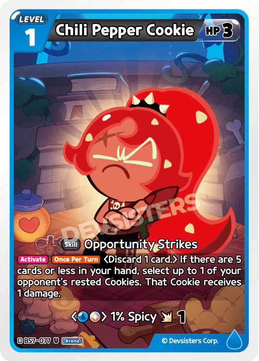 Chili Pepper Cookie - [BS7 - 077] (Arena of Glory - UC) Near Mint - Nick Nack's Full Frontal Attack