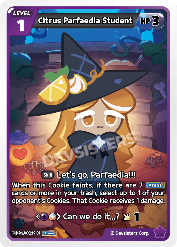 Citrus Parfaedia Student - [BS7 - 092] (Arena of Glory - C) Near Mint - Nick Nack's Full Frontal Attack