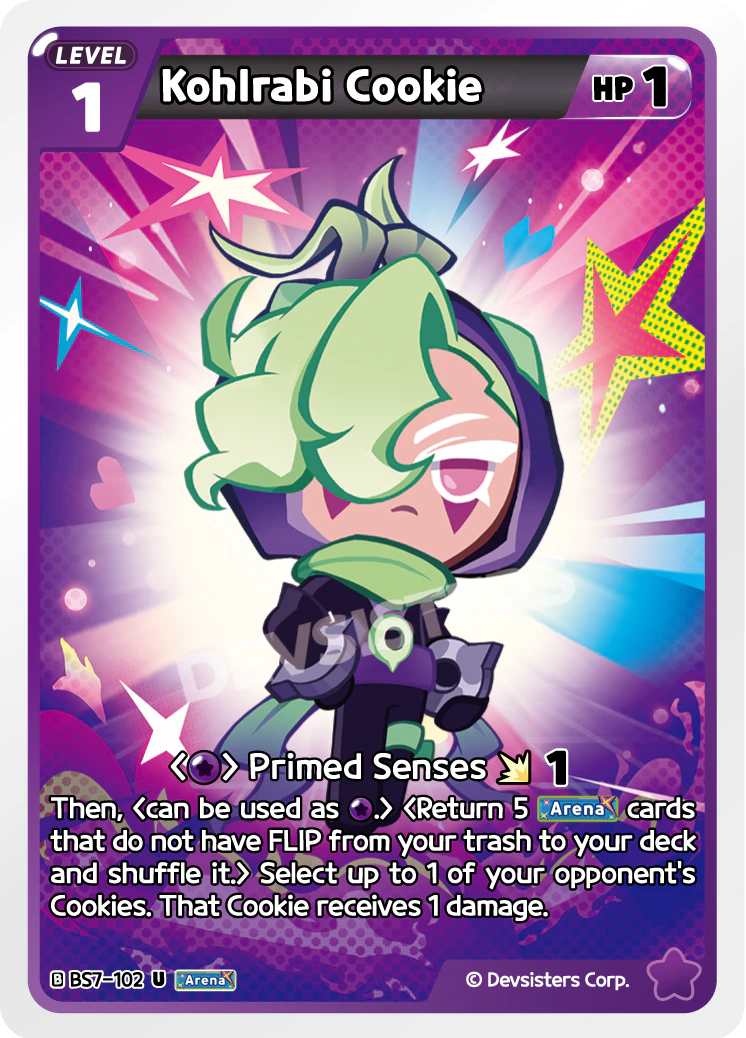 Kohlrabi Cookie - [BS7 - 102] (Arena of Glory - UC) Near Mint - Nick Nack's Full Frontal Attack