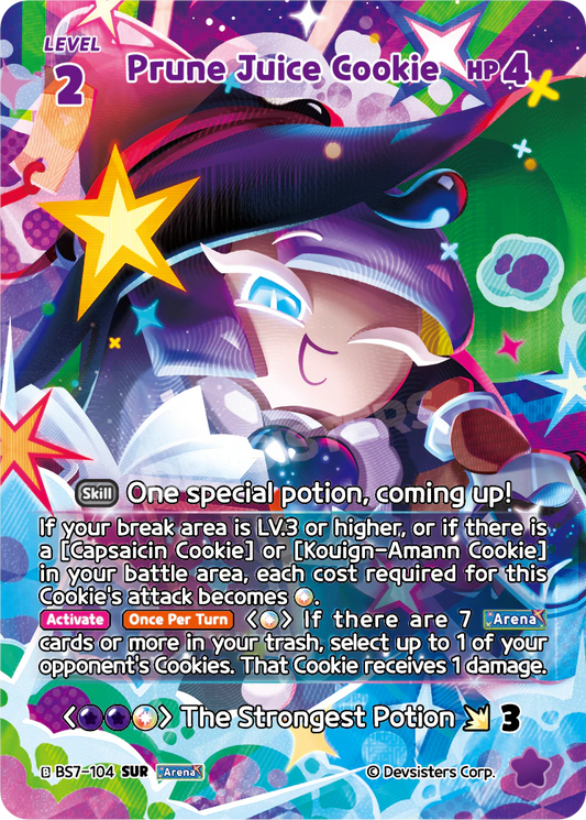 Prune Juice Cookie - [BS7 - 104] (Arena of Glory - SUR) Near Mint - Nick Nack's Full Frontal Attack