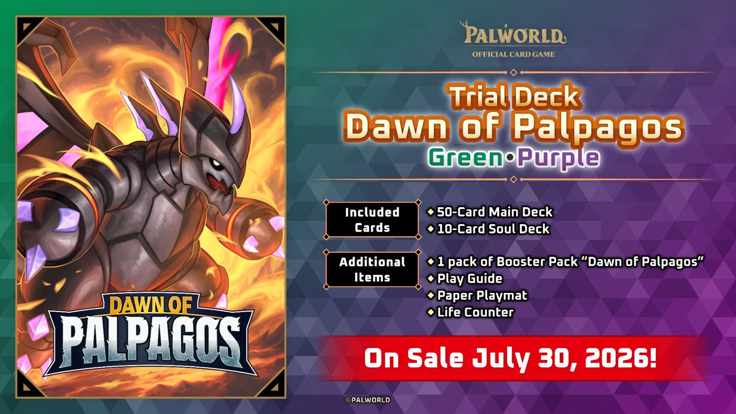 Palworld: Dawn of Palpagos Trial Deck - Green・Purple