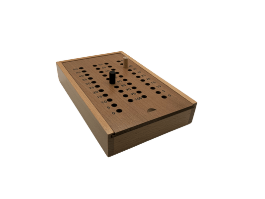 ELITE Magnetic Clasp Storage Box With 4 Pegs; Scoring Track for Crokinole NO DISCS (2024 Version) - Nick Nack's Full Frontal Attack