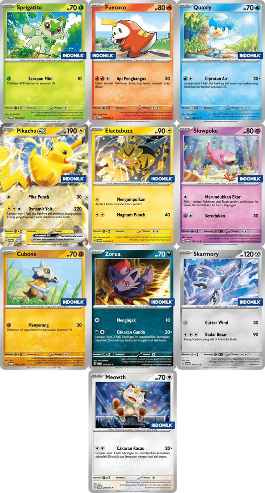 (Indonesian) Pokémon TCG: Indomilk Promo Pack - Nick Nack's Full Frontal Attack