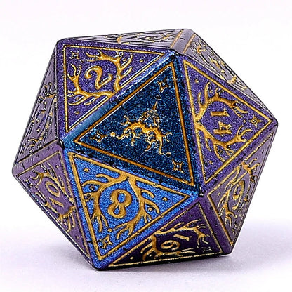 7-Set Druid: Glitter Blue with Gold