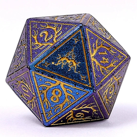 7-Set Druid: Glitter Blue with Gold