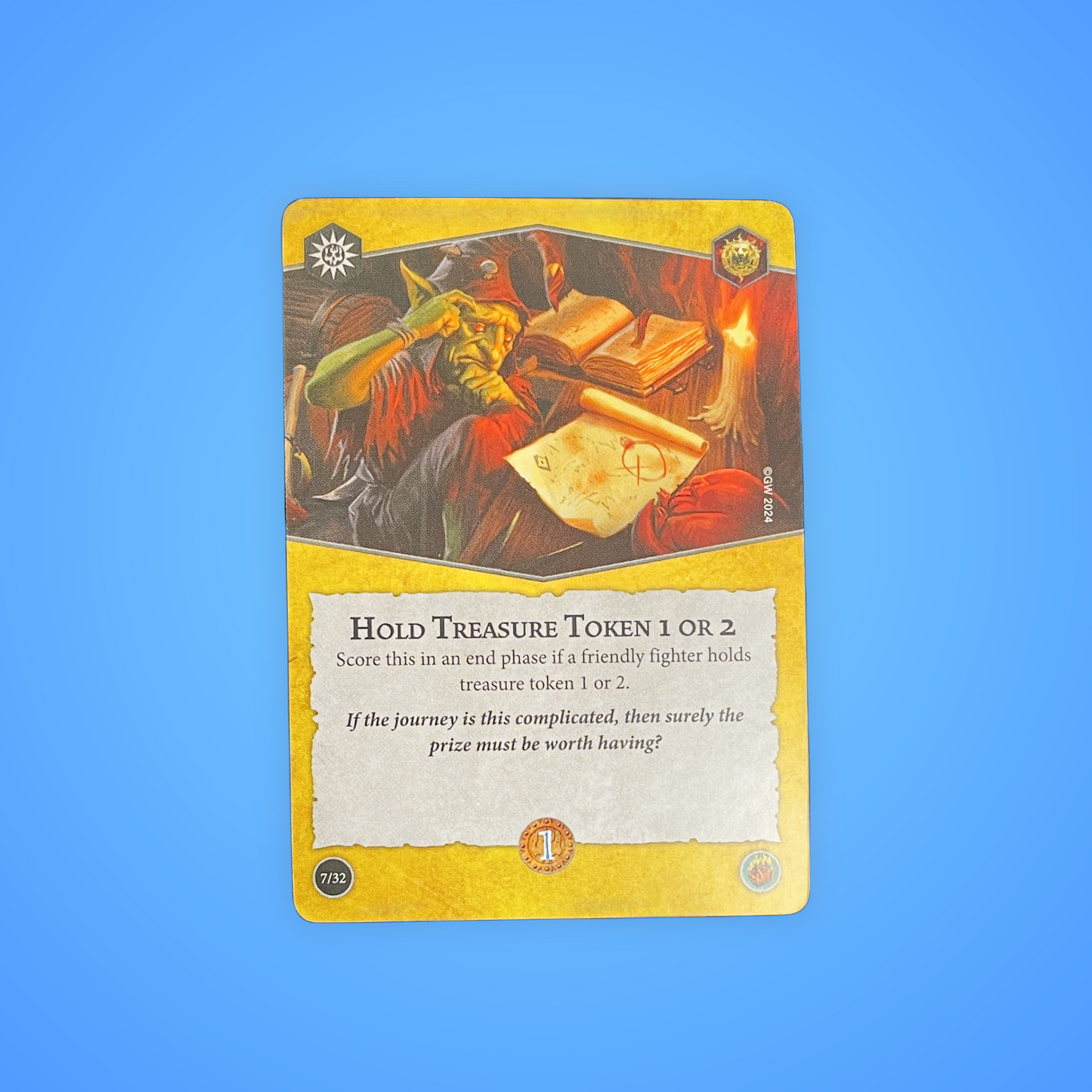 Hold Treasure Token 1 or 2 (Warhammer Underworlds Card)