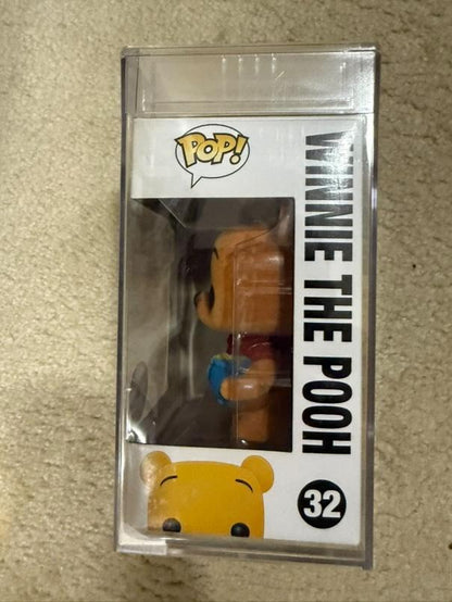Pop! Disney: Winnie the Pooh (Flocked) #32 SDCC LE480 PSA 7.0 Graded and Encapsulated