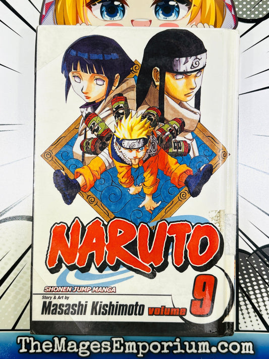 Naruto Vol 9 Hardcover Ex Library - Nick Nack's Full Frontal Attack