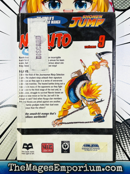 Naruto Vol 9 Hardcover Ex Library - Nick Nack's Full Frontal Attack