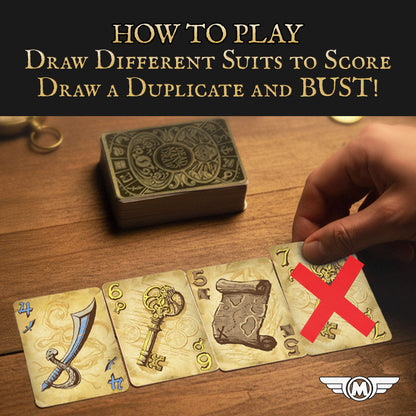 Dead Man's Draw (2-4 Player Press Your Luck Filler Game)