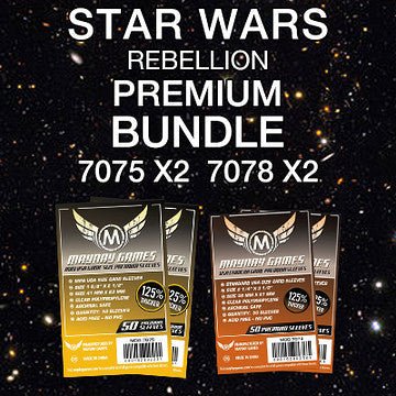 "Star Wars Rebellion" Compatible Card Sleeve Bundle - Nick Nack's Full Frontal Attack