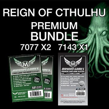 "Pandemic: Reign of Cthulhu" Compatible Card Sleeve Bundle - Nick Nack's Full Frontal Attack