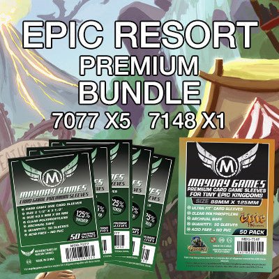 "Epic Resort" Compatible Card Sleeve Bundle - Nick Nack's Full Frontal Attack
