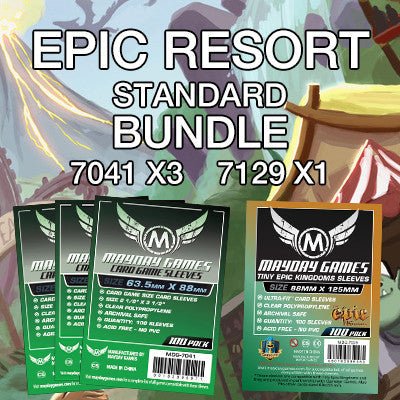 "Epic Resort" Compatible Card Sleeve Bundle - Nick Nack's Full Frontal Attack