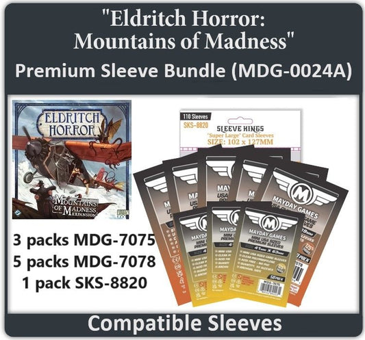 "Eldritch Horror: Mountains of Madness" Card Sleeve Bundle - Nick Nack's Full Frontal Attack