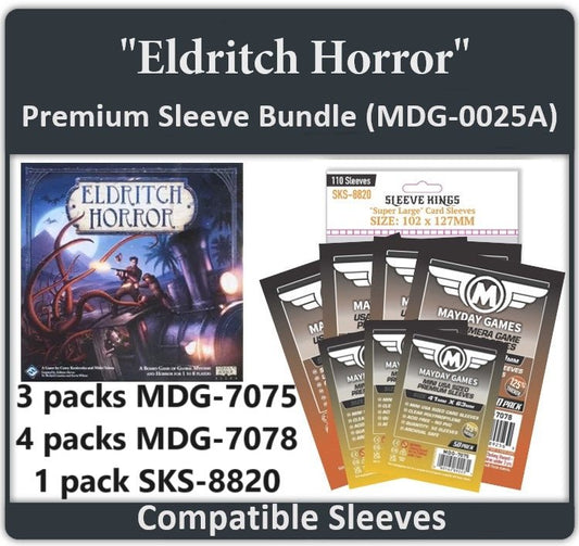 "Eldritch Horror" Compatible Card Sleeve Bundle - Nick Nack's Full Frontal Attack