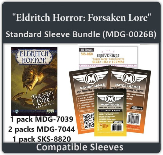 "Eldritch Horror: Forsaken Lore" Compatible Card Sleeve Bundle - Nick Nack's Full Frontal Attack