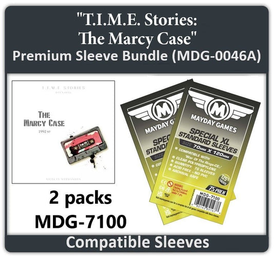 "T.I.M.E. Stories: The Marcy Case" Compatible Card Sleeve Bundle - Nick Nack's Full Frontal Attack