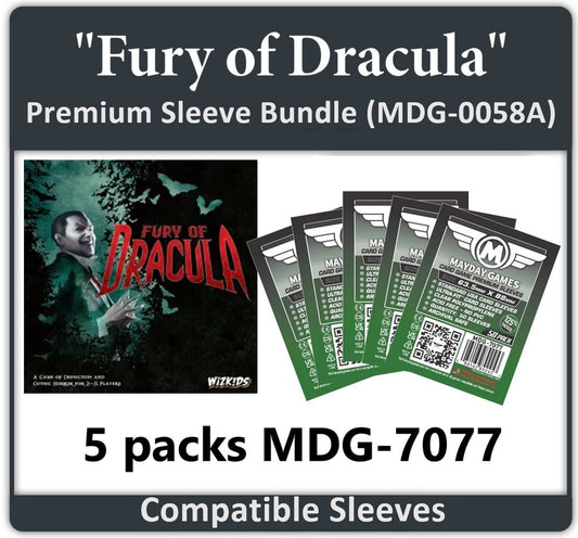"Fury of Dracula" Compatible Card Sleeve Bundle - Nick Nack's Full Frontal Attack