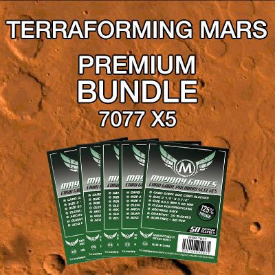 "Terraforming Mars" Compatible Card Sleeve Bundle - Nick Nack's Full Frontal Attack
