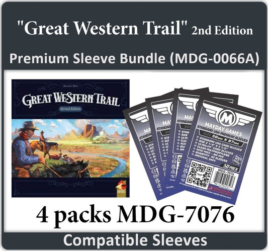 "Great Western Trail" Compatible Card Sleeve Bundle - Nick Nack's Full Frontal Attack