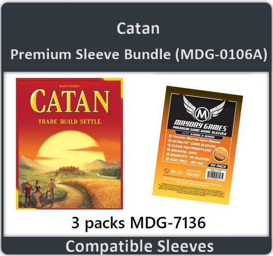 "Catan" Compatible Card Sleeve Bundle - Nick Nack's Full Frontal Attack