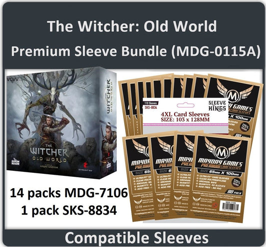 "The Witcher: Old World" (2023 Kickstarter All-In) Compatible Card Sleeve Bundle - Nick Nack's Full Frontal Attack