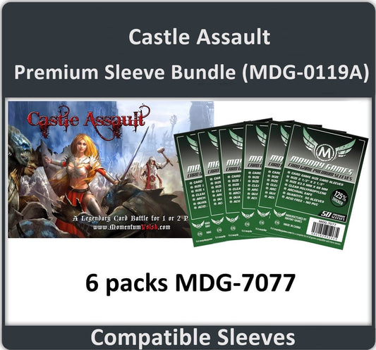 "Castle Assault" Compatible Card Sleeve Bundle - Nick Nack's Full Frontal Attack