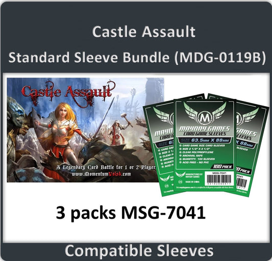 "Castle Assault" Compatible Card Sleeve Bundle - Nick Nack's Full Frontal Attack