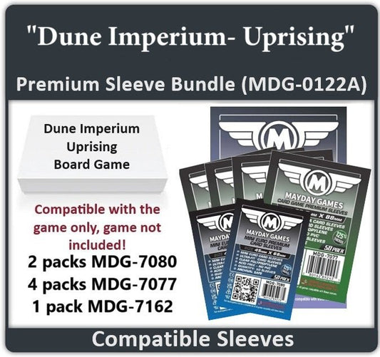 "Dune: Imperium- Uprising" Compatible Card Sleeve Bundle - Nick Nack's Full Frontal Attack