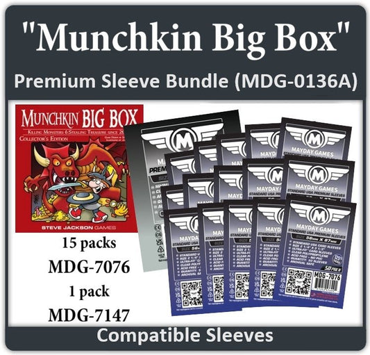 "Munchkin Big Box" Compatible Card Sleeve Bundle - Nick Nack's Full Frontal Attack
