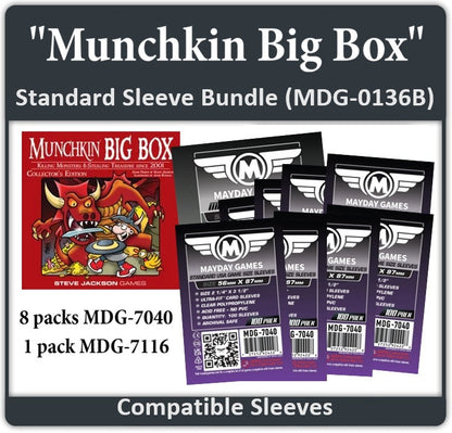 "Munchkin Big Box" Compatible Card Sleeve Bundle
