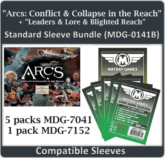 "Arcs: Conflict and Collapse in the Reach + Leaders & Lore, and Blighted Reach" Compatible Card Sleeve Bundle - Nick Nack's Full Frontal Attack