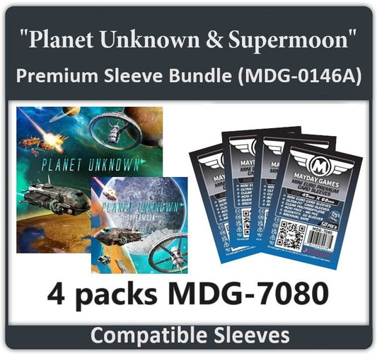 "Planet Unknown & Supermoon" Expansion Compatible Card Sleeve Bundle - Nick Nack's Full Frontal Attack
