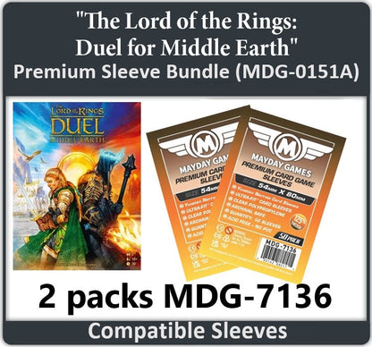 "The Lord of the Rings: Duel for Middle Earth" Compatible Card Sleeve Bundle