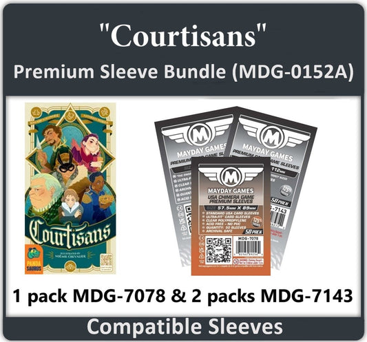 "Courtisans" Compatible Card Sleeve Bundle - Nick Nack's Full Frontal Attack