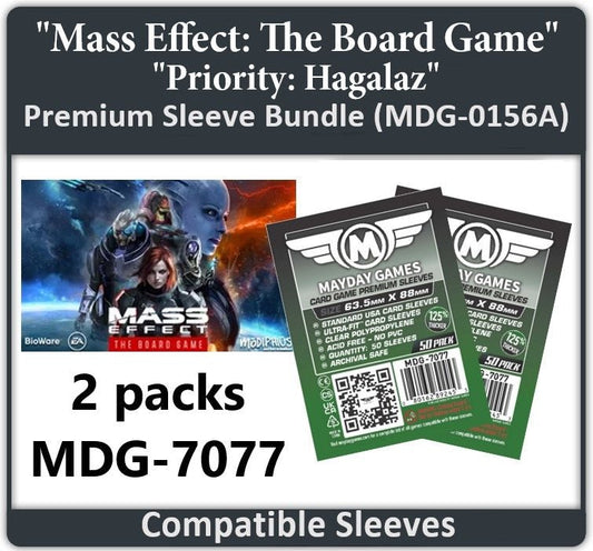 "Mass Effect: The Board Game- Priority: Hagalaz" Compatible Card Sleeve Bundle - Nick Nack's Full Frontal Attack