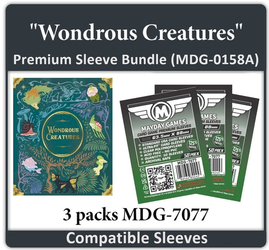 "Wondrous Creatures" Compatible Card Sleeve Bundle - Nick Nack's Full Frontal Attack