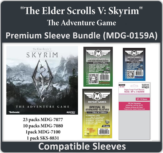 "The Elder Scrolls V: Skyrim – The Adventure Game" Compatible Card Sleeve Bundle - Nick Nack's Full Frontal Attack