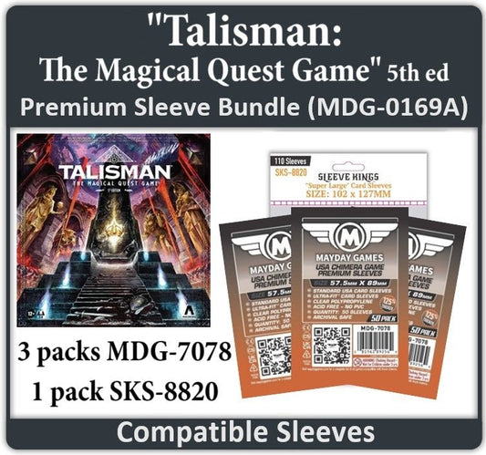 "Talisman: The Magical Quest Game" – 5th Ed. Compatible Card Sleeve Bundle - Nick Nack's Full Frontal Attack