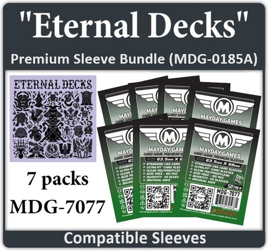 "Eternal Decks" Compatible Card Sleeve Bundle - Nick Nack's Full Frontal Attack