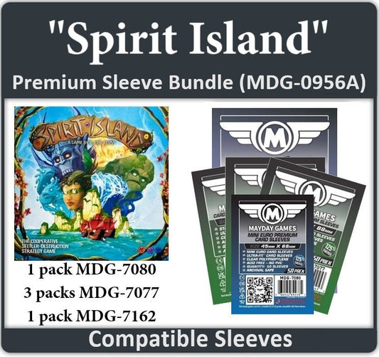 "Spirit Island" Compatible Card Sleeve Bundle - Nick Nack's Full Frontal Attack