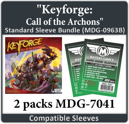 "Keyforge: Call of the Archons" Compatible Card Sleeve Bundle