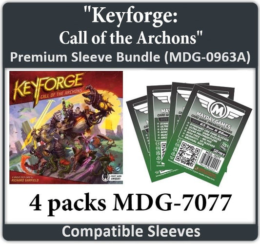 "Keyforge: Call of the Archons" Compatible Card Sleeve Bundle - Nick Nack's Full Frontal Attack