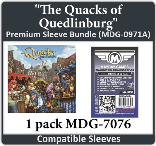 "The Quacks of Quedlinburg" Compatible Card Sleeve Bundle - Nick Nack's Full Frontal Attack