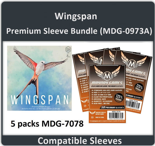 "Wingspan" Compatible Card Sleeve Bundle - Nick Nack's Full Frontal Attack